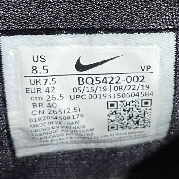 Nike Zoom Freak 1 Men's Size 8.5 Shoes Sneakers Gray Basketball BQ5422-002 - Picture 9 of 10